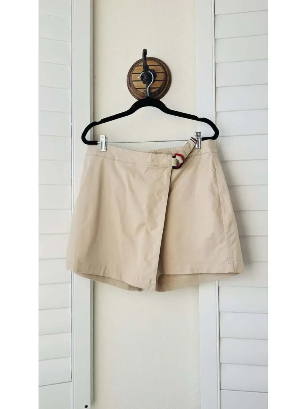 Tommy Hilfiger Khaki Wrap Front Skort - Size 8